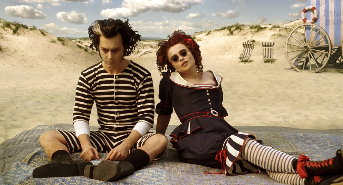 FilmsHollis's tweet photo. I am Sweeney on the beach always. Check out my #SweeneyTodd review here!
 https://t.co/zTAUX70pFG https://t.co/RXgXGtPa5l