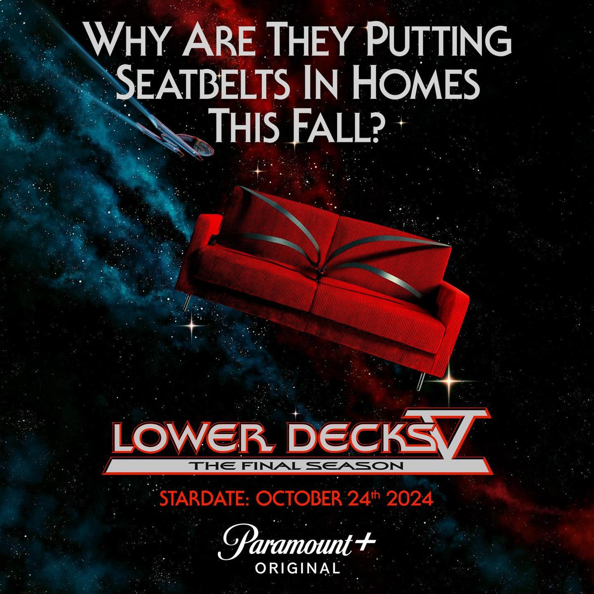 Is it so people don't get up off their couches? Find out tonight when #Discoverage returns for our live coverage of the final season of #StarTrekLowerDecks! Join us on Twitch or Youtube at 8pm central! See you then!
twitch.com/justenoughtrope