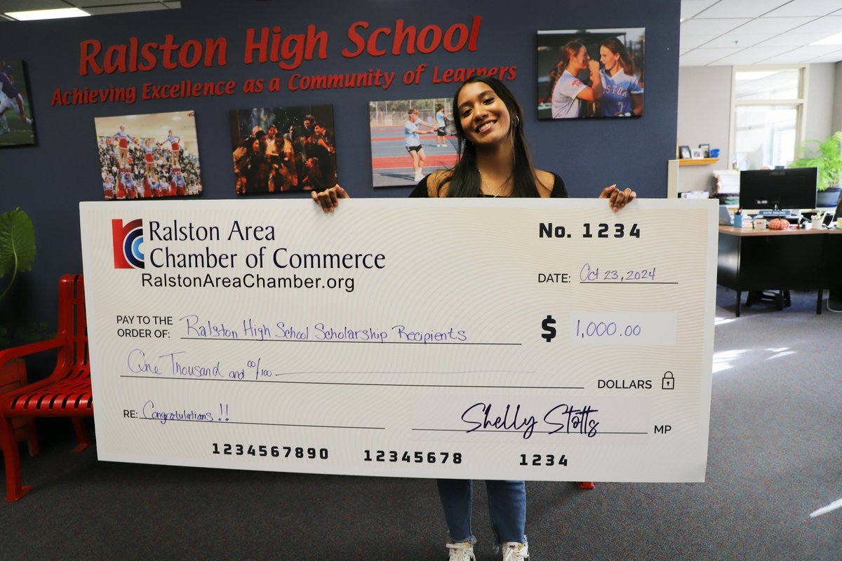 Ram Nation, help us congratulate the following <a href="/RalstonHS/">Ralston High School</a> seniors on being selected as the 2024 Ralston Area Chamber of Commerce Scholarship Recipients. Congrats to Ethan Becker, Neida Cornejo, Elia Davila Rios, Owen Elsasser, Morgan Ritchey, Emily Robbins, &amp; Lillian Wagoner.