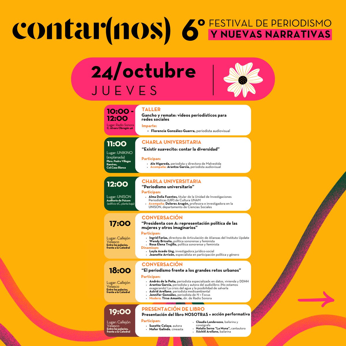 ContarnosMx's tweet photo. ¡Los esperamos HOY en las actividades del #ContarNos!

Acá lo que tenemos preparado para ustedes 🫶🏼🌵 https://t.co/2BcpMiBKTB