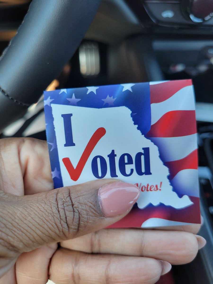 My absolute honor and privilege to cast my vote for Kamala Harris 🇺🇲