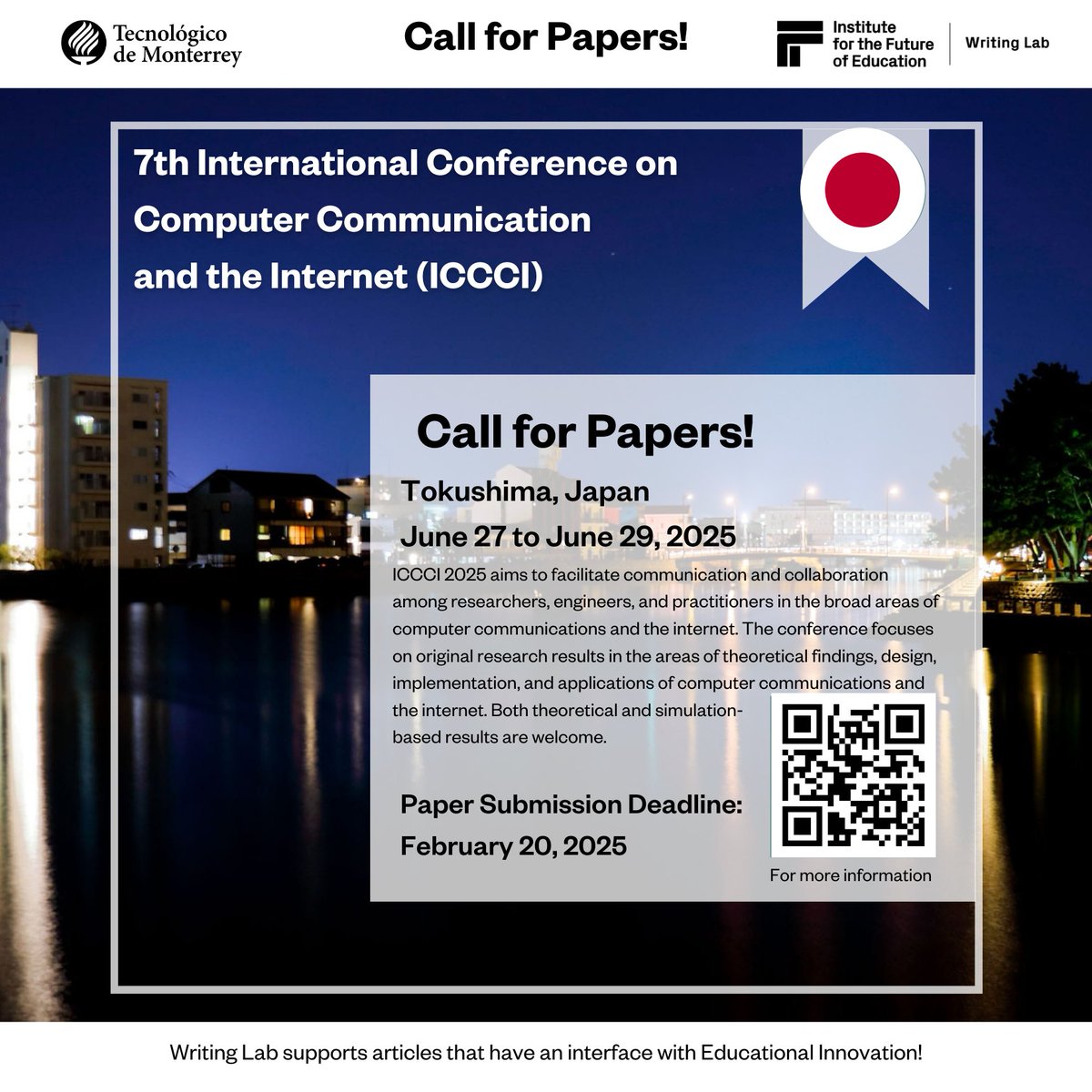 TecWriting's tweet photo. Call for papers!   For financial and technical support, contact us at https://t.co/SrrcXA1ael or writinglab@itesm.mx https://t.co/dSEZhzS72i