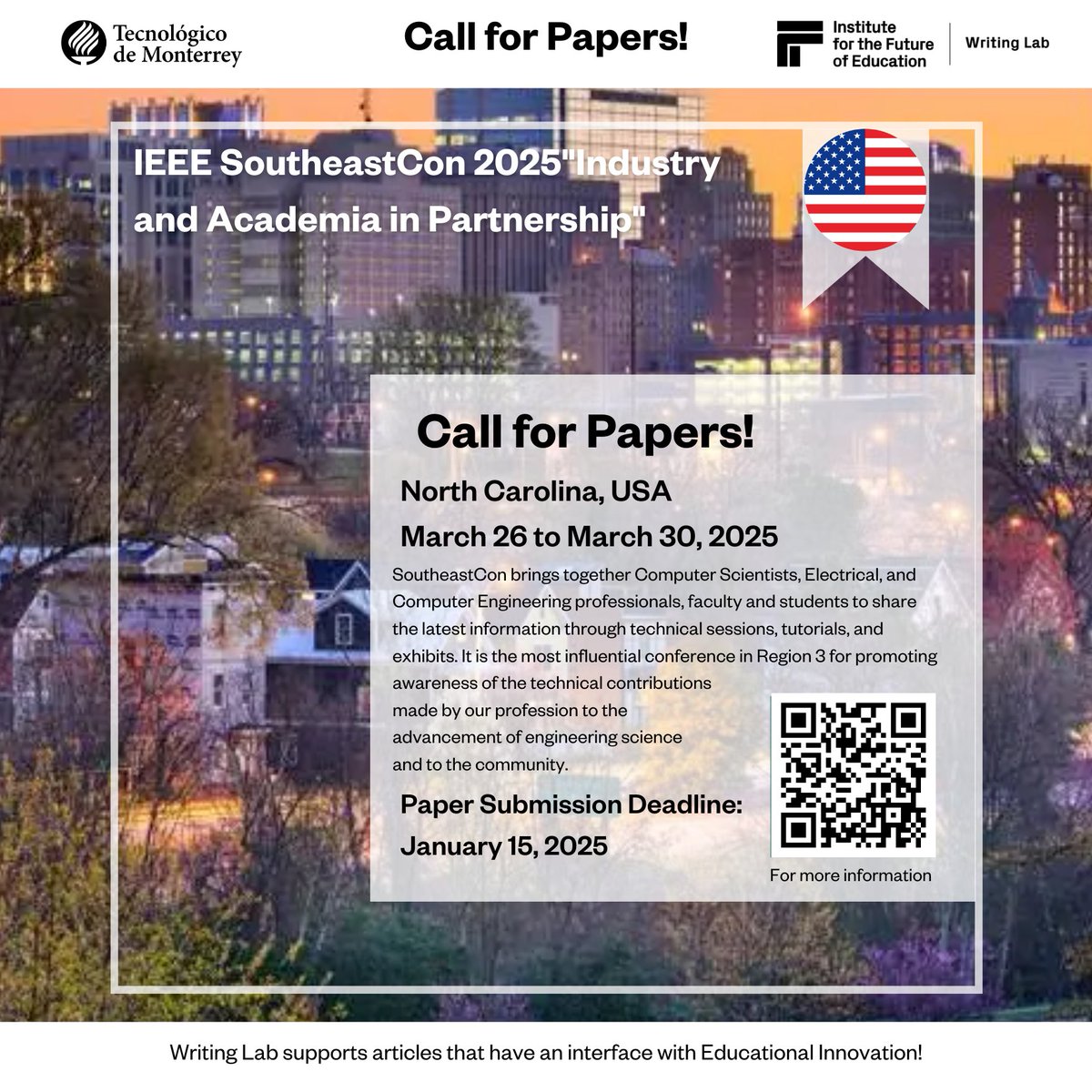 TecWriting's tweet photo. Call for papers!   For financial and technical support, contact us at https://t.co/SrrcXA1ael or writinglab@itesm.mx https://t.co/dSEZhzS72i