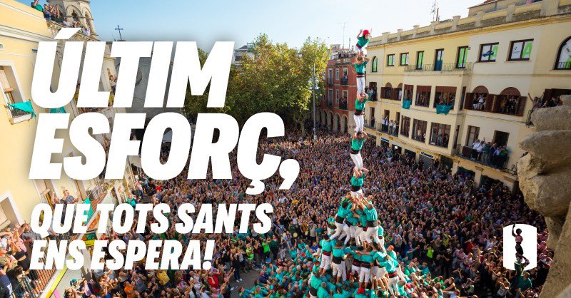 ‼️Demà, assaig especial!

⚠️Demà tenim l’últim assaig de divendres abans de Tots Sants, i és assaig especial! 

🦎Hem de ser-hi tots i totes! Tothom és imprescindible per arribar als grans objectius castellers de cara a l’actuació de Tots Sants!

📍Ens veiem a les 21:30 h a Cal