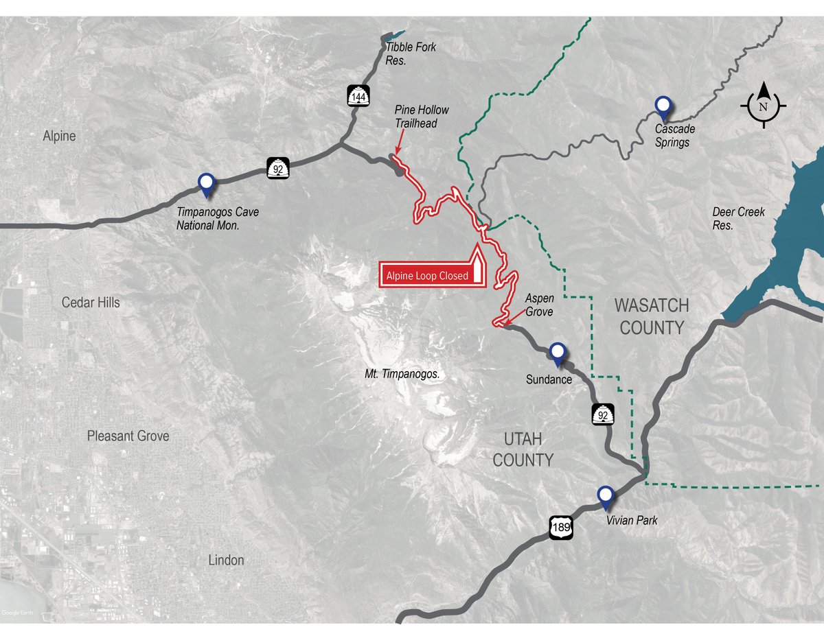 UDOTRegionthree's tweet image. Alpine Loop (SR-92) will close for the season starting November 4, 2024. Plan your scenic drives before it&apos;s too late! 🍂🚗 #UDOT #AlpineLoop @UTHighwayPatrol @UCSO