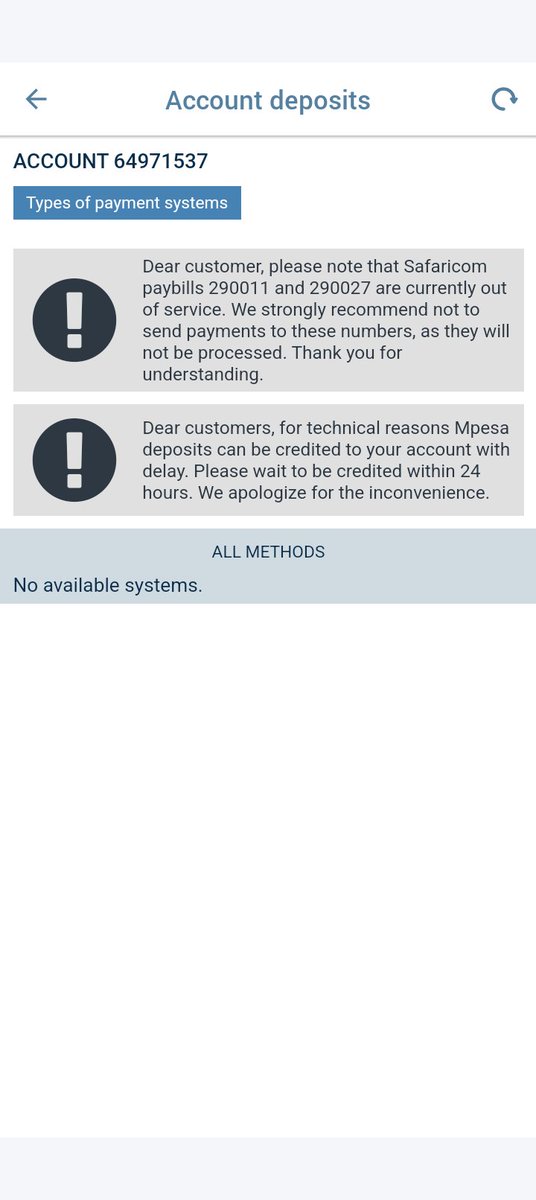 jmakumu's tweet photo. @1xbetkenya_ My deposit and withdrawal not available I  have  been patient for 3 weeks now. Please update. My account cz those of my friends have mobile money wallets https://t.co/pqYFLwlNvp