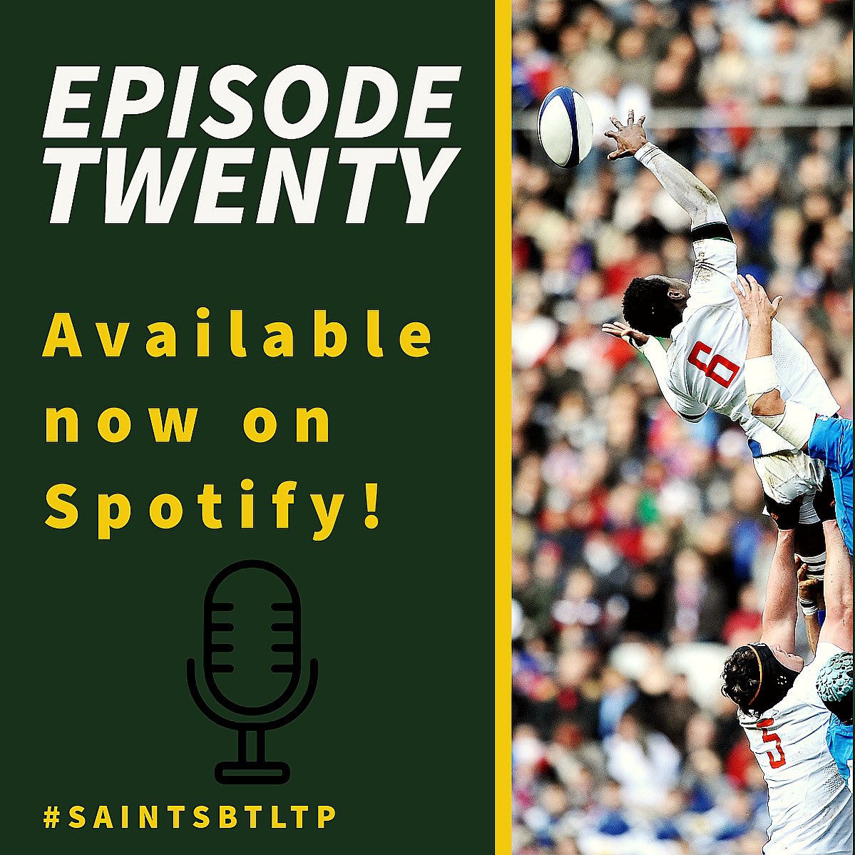 SaintsBTLTPod's tweet photo. Ahead of our clash with Bristol Bears at Ashton Gate under the Friday Night Lights, join Charles, Jess and Simon as they discuss last week’s incredible bonus point victory against Sale and preview the upcoming fixture. Click here to listen: https://t.co/VjrH6iulnm https://t.co/4HKH5rw11Q