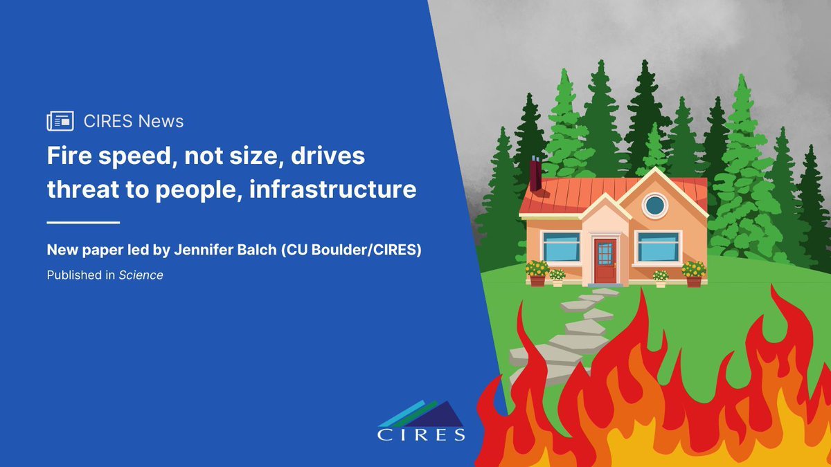 CIRES (@ciresnews) on Twitter photo Fast-growing fires were responsible for nearly 90 percent of fire-related damages despite being relatively rare in the U.S. between 2001-2020, according to new CIRES/<a href="/CUBoulder/">CU Boulder 🦬</a> research. These "fast fires" are getting faster in the Western U.S. ⬇️
cires.colorado.edu/news/fire-spee… Fast-growing fires were responsible for nearly 90 percent of fire-related damages despite being relatively rare in the U.S. between 2001-2020, according to new CIRES/<a href="/CUBoulder/">CU Boulder 🦬</a> research. These "fast fires" are getting faster in the Western U.S. ⬇️
cires.colorado.edu/news/fire-spee…