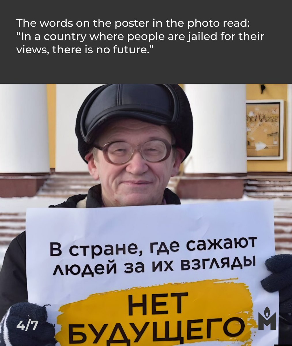 We are posting about small acts of civic resistance in Russia and the political repression that follows. Today, we would like to tell you about people who tried to demonstrate their civic stance despite the fact that all public protests are suppressed by Russian authorities.