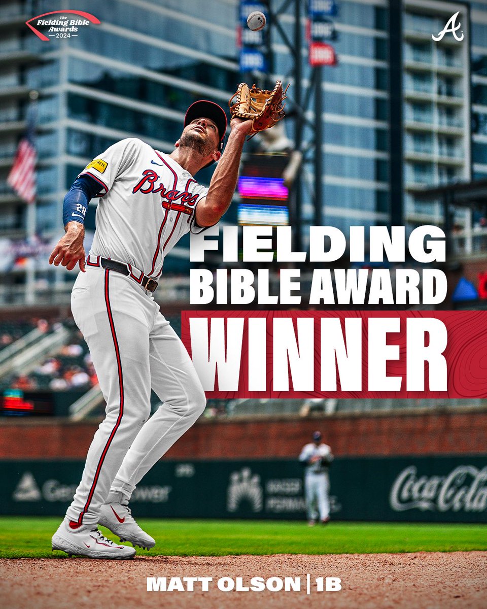 Your 2024 Fielding Bible Award Winner for First Base: Matt Olson!

#BravesCountry
