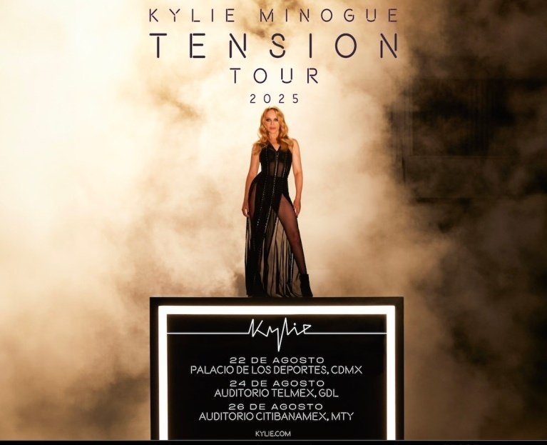 Info3Gdl's tweet photo. #Entretenimiento 
#TomaNota 
#KylieMinogue @kylieminogue anuncia concierto en #GDL como parte de su tour TENSIÓN, será el próximo 24 de agosto del 2025 que el icono pop visite tierras tapatias en el Auditorio Telmex @AuditorioTelmex https://t.co/MXIiLWE3Cg