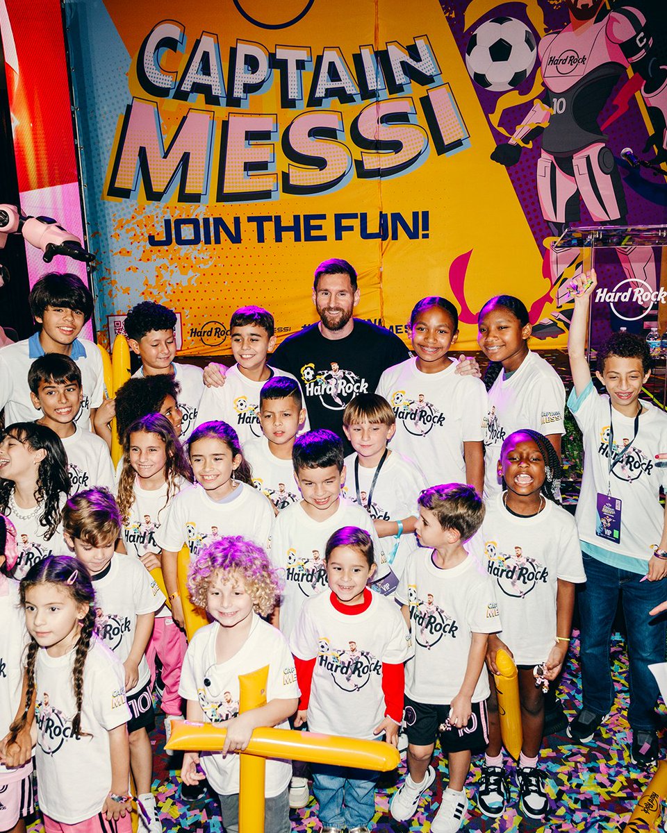 HardRock's tweet photo. #CaptainMessi is here and we are happy to share the launch of the new Captain Messi collectible Superhero Toy and NEW Hard Rock Kids Menu! 🦸🏽♂️
Available now in cafes and participating Hard Rock Hotels & Casinos around the world!
#MessiKids #JoinTheFun #CaptainMessi #HardRock https://t.co/E7Skh9Nwuh
