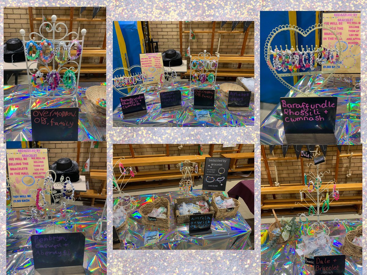 Dosbarth Bracelet loved developing a range of oracy, mathematical and entrepreneur skills this week as part of our enterprise week. We set up a bracelet shop at our school enterprise event. @EAS_Numeracy #enterprisingcreativecontributors