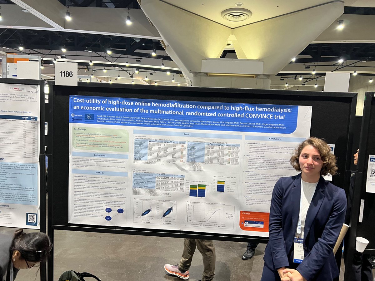 The very much awaited cost-utility analysis of OL-HDF of the CONVINCE trial #nephjc poster tour #kidneywk