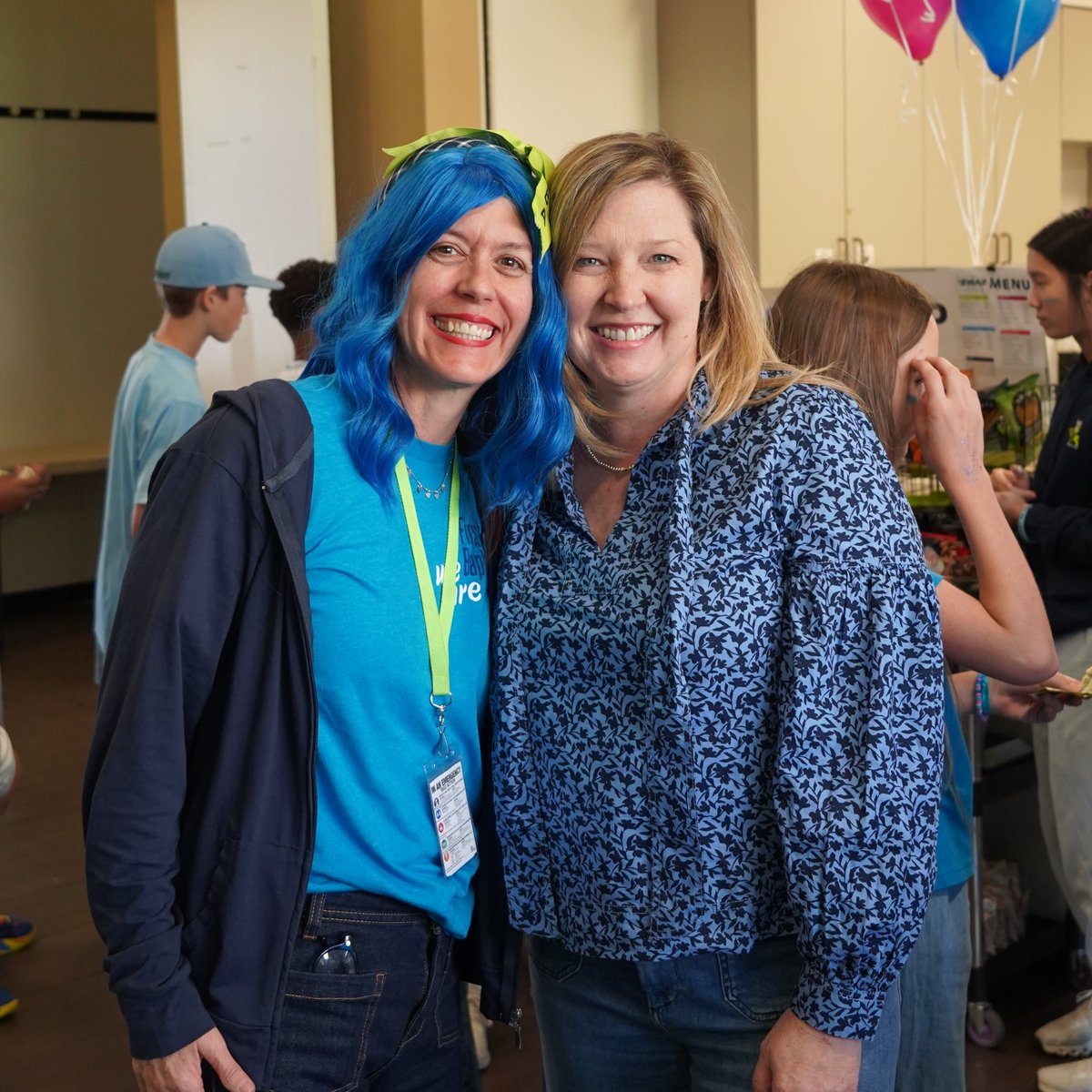 FBAcademyTX's tweet photo. Even our #FBALead-ership Team is joining in on the @FBA_Middle School #FBAWarriorSpirit Week fun! Mrs. Chambers and Mrs. Marcy are sporting their blue for today's All School Blue Out Day! ๐๐ #WeAreFBA https://t.co/6RtyVu0rZf