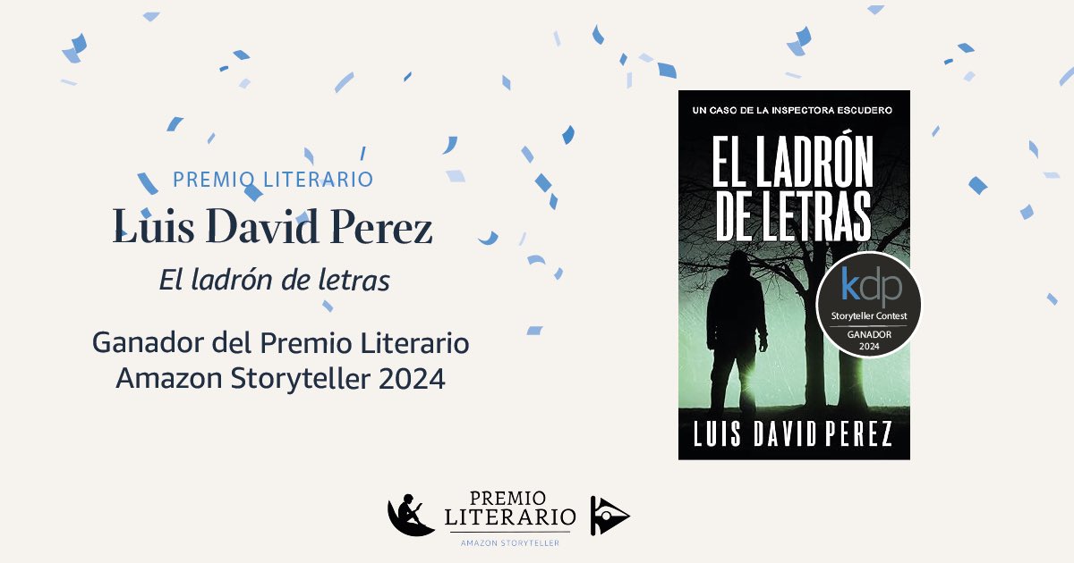 Ha llegado el momento✨

¡El ganador del #PremioLiterarioAmazonStoryteller2024 es Luis David Pérez <a href="/IamLuisDavid/">Luis David Pérez</a> con su obra “El ladrón de letras”! 📖👏

¡Enhorabuena! ✨