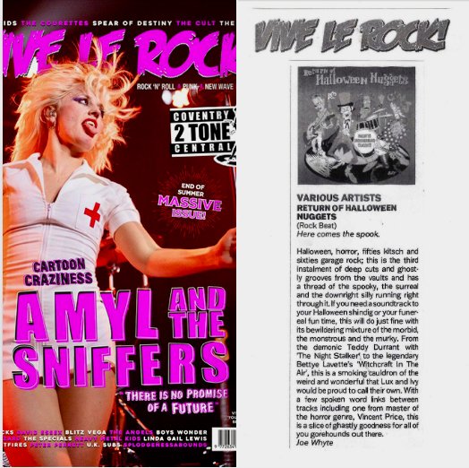 Prime Mover Media (@primemovermedia) on Twitter photo VIVE LE ROCK MAGAZINE eases into witchy season with a review of ‘Return of Halloween Nuggets.' 🎃Joe Whyte enthuses, “This is a slice of ghastly goodness for all you gorehounds out there.”
Available now on LP/CD/DL from @libhallgroup, distributed by <a href="/mvdentgroup/">MVD Entertainment</a> & <a href="/wienerworlduk/">Wienerworld</a>. VIVE LE ROCK MAGAZINE eases into witchy season with a review of ‘Return of Halloween Nuggets.' 🎃Joe Whyte enthuses, “This is a slice of ghastly goodness for all you gorehounds out there.”
Available now on LP/CD/DL from @libhallgroup, distributed by <a href="/mvdentgroup/">MVD Entertainment</a> & <a href="/wienerworlduk/">Wienerworld</a>.