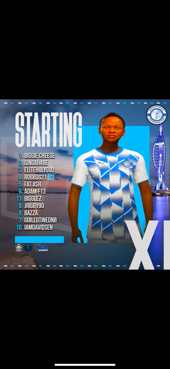 Team sheet tonight for VPG CHAMPIONSHIP A + LEAGUE ONE B  !!!
Good luck to all teams involved 👍