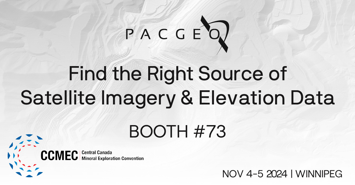 If you’re heading to the Central Canada Mineral Exploration Convention Nov 4-5, 2024, connect with John Marshall <a href="/rps333/">John Marshall</a> at booth 73 to discuss how satellite imagery and elevation data can support your project. #earthobservation #remotesensing #CCMEC #CCMEC2024