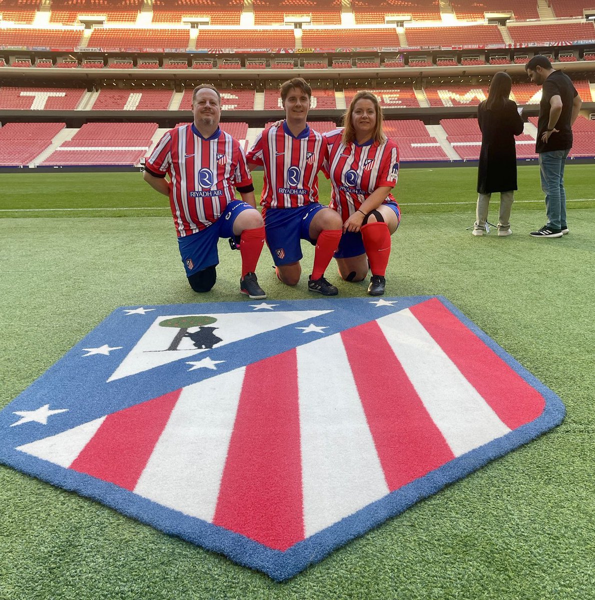 Experiences money can not buy with my son and my wife. #takethepitch #socios #bemorethanafan #rewardyourpassion