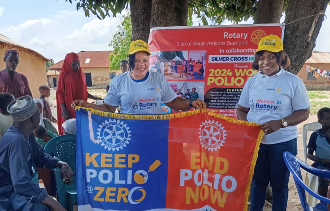 wirdistrict9127's tweet photo. CELEBRATING WORLD POLIO DAY, OCTOBER 24TH 2024

Immediate Past President of Rotary Club of Asokoro Diamond, Rotarian Adeleke Shola Ayanronke , Rotarian Ayantunji Tokunbo Blessing and others at Jiwa Gwalada, Dantata Junction, Dei-Dei, Abuja celebrating WORLD POLIO DAY and repres https://t.co/2IM4kRdfOF