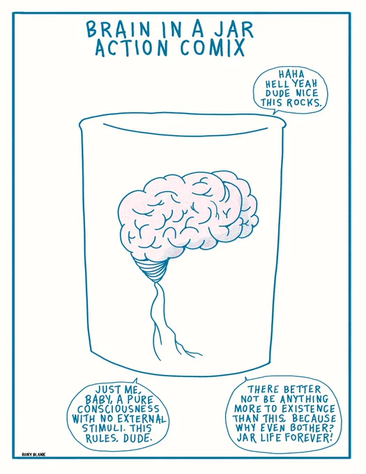Brain In A Jar Action Comix 