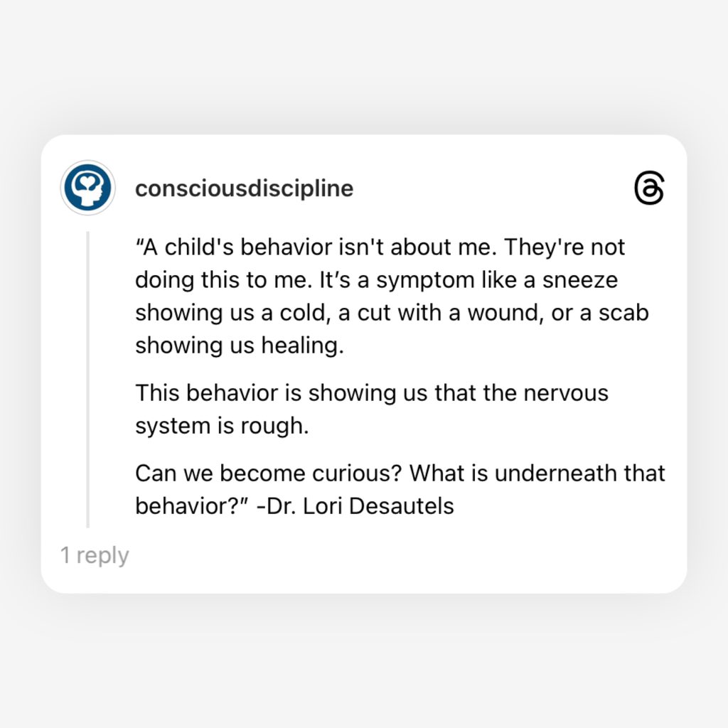 We love this quote from Dr. Lori Desautels’ Elevate keynote today, "Diving Beneath Behaviors: A Journey Through the Nervous System as We Rewire Our Perceptions of Discipline.” 💙