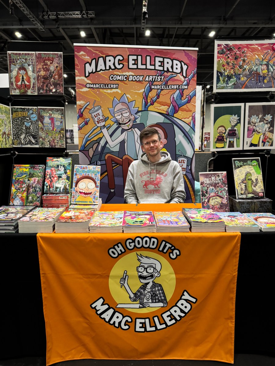 MarcEllerby's tweet image. Absolute banger of a table for MCM is all set up and ready to go!
You’ll find me at table A-11 in Artist Alley all weekend. We’re between the S5 and S6 doors!
#MCMComicCon | @MCMComicCon