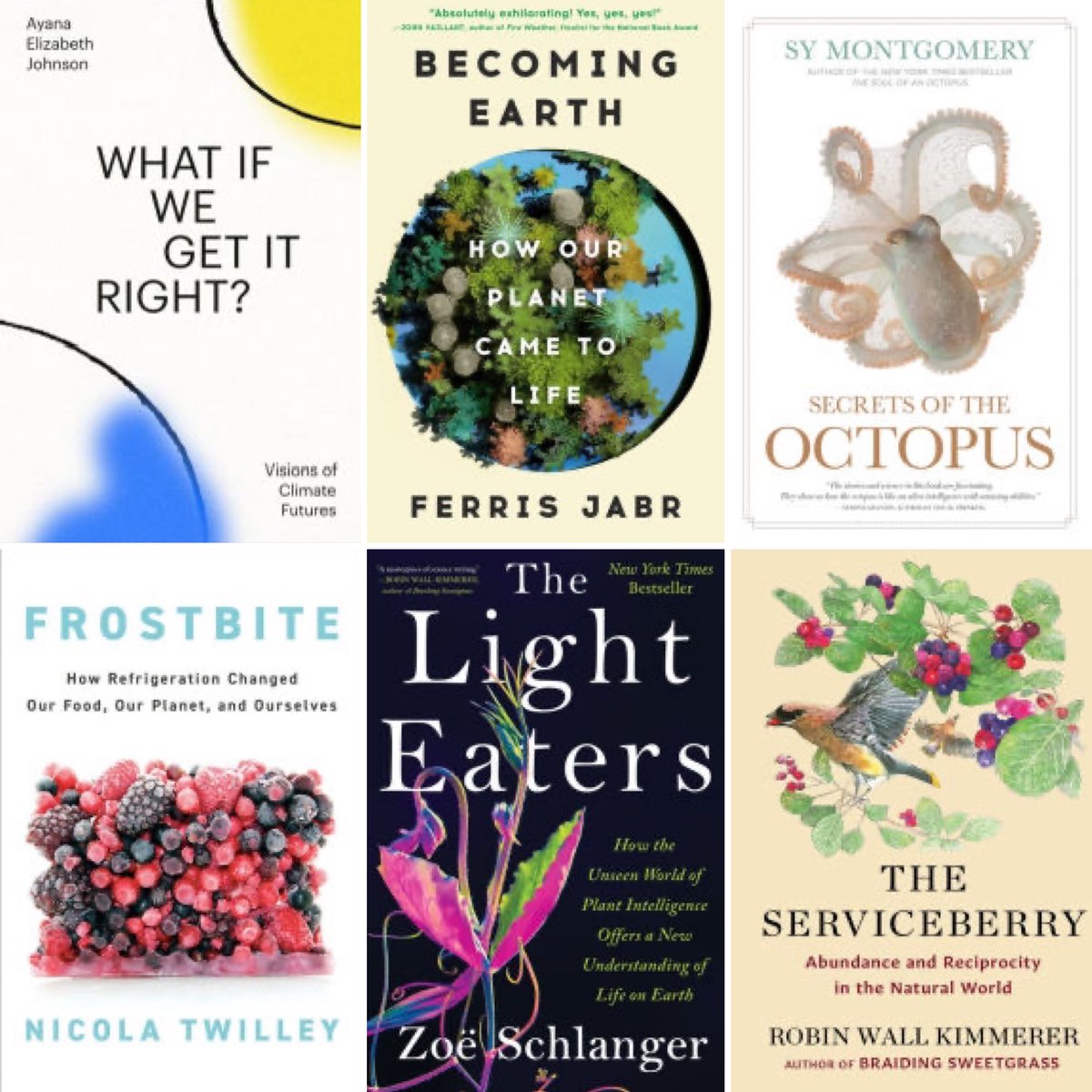 Becoming Earth is a Barnes &amp; Noble <a href="/bnbooks/">Barnes & Noble</a> pick for one of the Best Books of 2024 in the "Smart Thinking" category 🥳🧠🌍

Honored to be in some truly excellent company, including <a href="/zoeschlanger/">Zoë Schlanger</a> @SyTheAuthor <a href="/nicolatwilley/">nicolatwilley</a> <a href="/ayanaeliza/">Dr. Ayana Elizabeth Johnson 🐙</a> &amp; Robin Wall Kimmerer barnesandnoble.com/blog/best-smar…