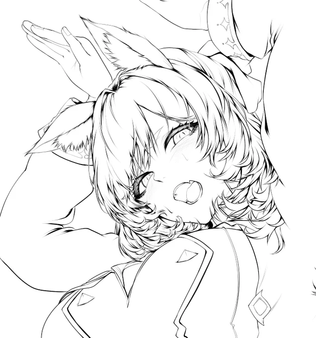 色々同時進行してて上げられる絵が無いのでskebの進捗ゾフィアを上げます 