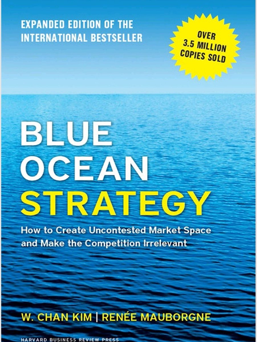 #BlueOceanStrategy 
Guiding how to focus and put energy on unchartered territory rather than dealing with the usual, the common and the known space. 
Read it if your are ready for new challenges and new heights.
#Challenge #Leadership #BlueOcean Vs #RedOcean