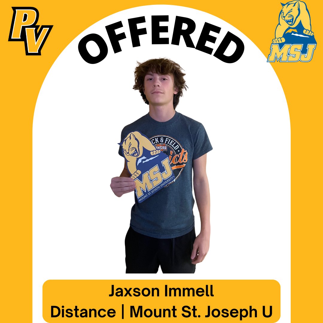 PV Track & Field (@pvtrackfield) on Twitter photo Congratulations to SR Jaxson Immell on his offer to run distance at Mount St. Joseph University next year for Coach <a href="/CokoNation/">Adam Cokonougher</a>! #PaintValleyProud Congratulations to SR Jaxson Immell on his offer to run distance at Mount St. Joseph University next year for Coach <a href="/CokoNation/">Adam Cokonougher</a>! #PaintValleyProud