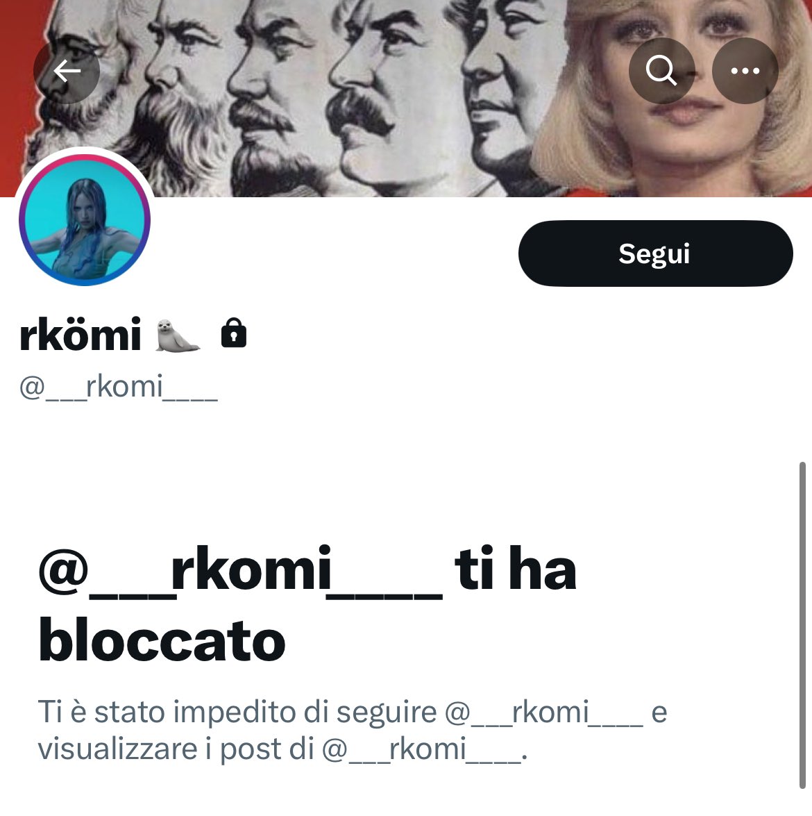L'account inclusivo, che indicava anche i suoi pronomi in bio, rivolgeva  epiteti omofobi al ministro Giuli. Ora ha lucchettato il profilo. Omofobo,  anonimo e pure vigliacco., image size:1170x1175
