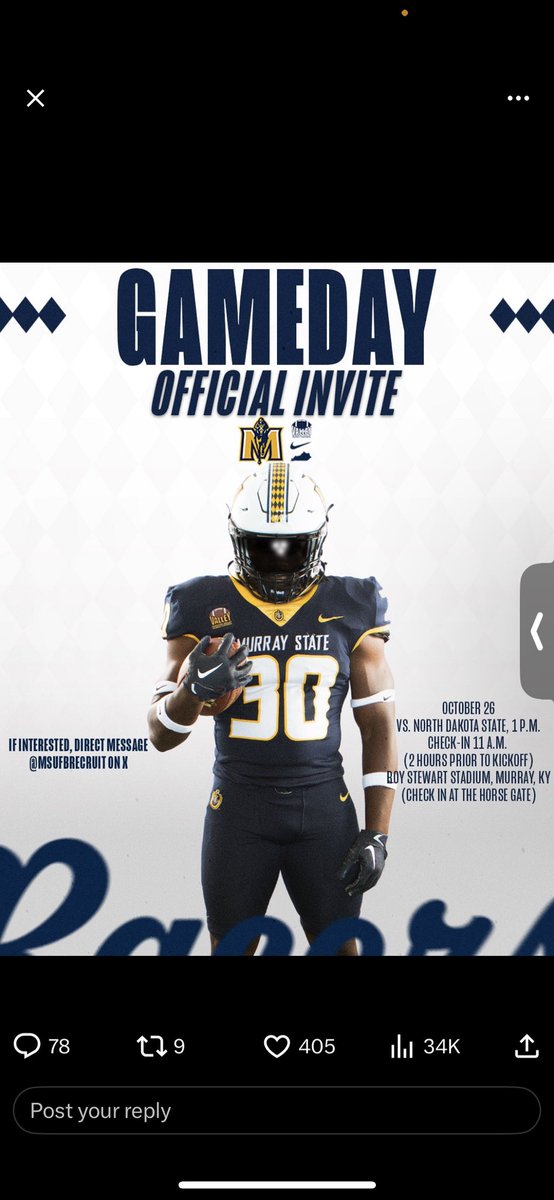 Tyler Smith (@tylersmithqb1) on Twitter photo Excited to be at Murray State this Saturday‼️<a href="/MSUFBRecruit/">Murray State Football Recruiting</a> <a href="/BrannonTidwell/">Brannon Tidwell</a> <a href="/PrepRedzoneWV/">Prep Redzone West Virginia</a> Excited to be at Murray State this Saturday‼️<a href="/MSUFBRecruit/">Murray State Football Recruiting</a> <a href="/BrannonTidwell/">Brannon Tidwell</a> <a href="/PrepRedzoneWV/">Prep Redzone West Virginia</a>