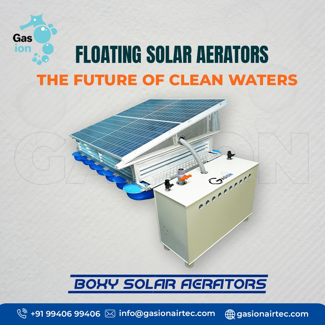 gasionairtec's tweet image. Gasion Solar Aerators are supplied as a unit with integrated solar panels, batteries, a control system, a blower, and an aerator.

Web: gasionairtec.com
Contact No: 099406 99406
#floatingsolaraerators #floatingaerator #SolarAerator #boxysolaraerator #finebubblediffuser