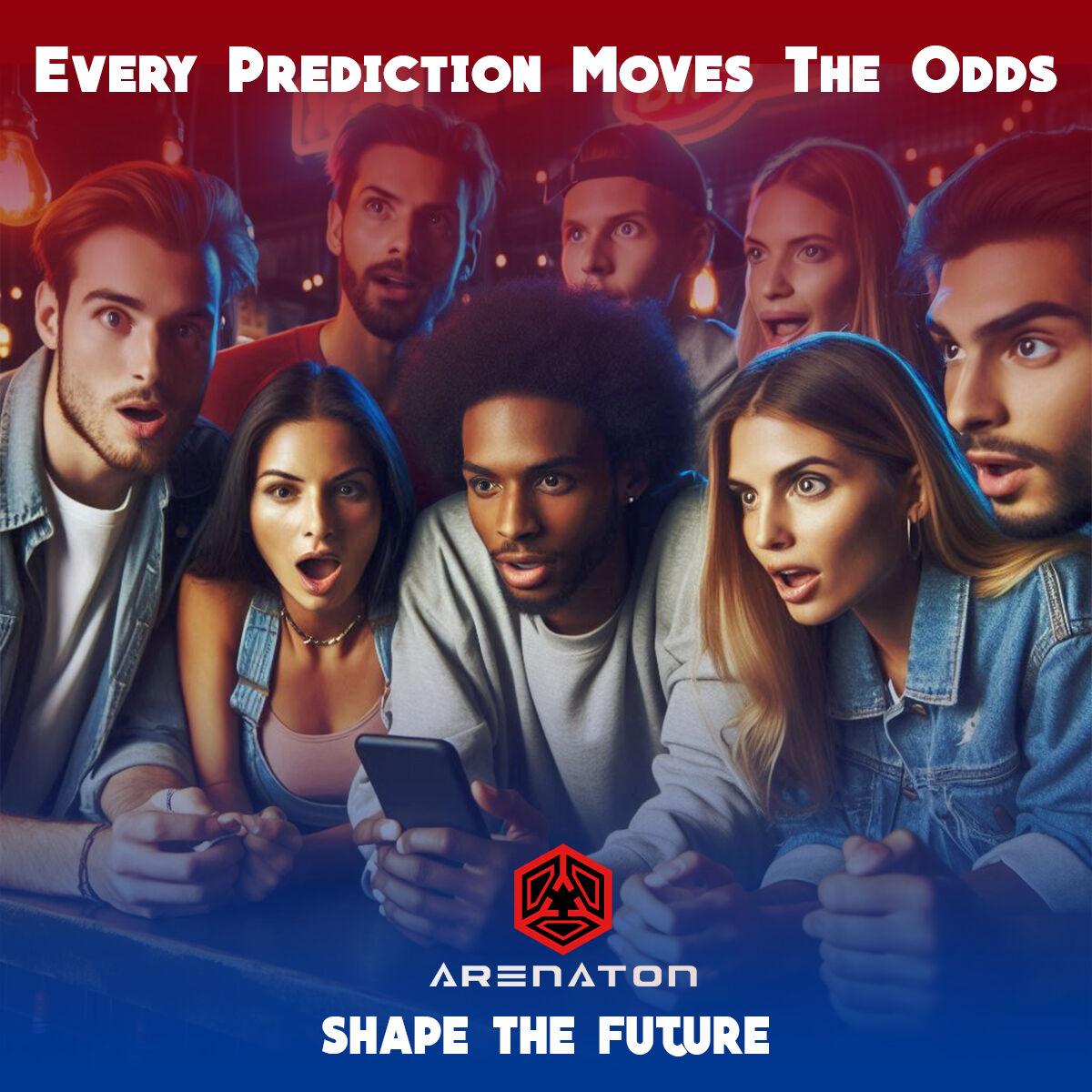 ArenatonVUND's tweet photo. ⚡ Watch the Magic Happen in Real-Time!
Your predictions don't just follow the action - they shape it. At Arenaton, every forecast shifts the odds, creating a living, breathing prediction ecosystem.
See your impact unfold live. Join the movement!
#Arenaton #PredictionPower #LiveOdds #SportsCommunity