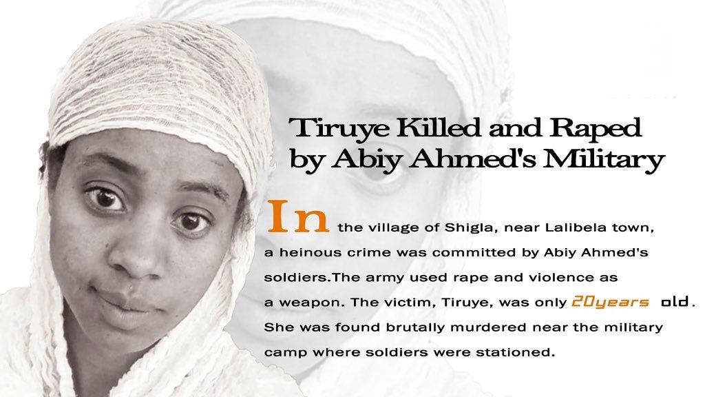 mohammed_meaza's tweet photo. 📌Amhara civilians under attack! 
Abiy Ahmed's military terrorizes innocent lives. Tiruye's story is heartbreaking. Rape, murder & impunity must end! Demand justice & protection for all civilians! 
#WarOnAmhara #StopAmharaGenocide @UN @UNHUMANRIHTS @HRW @AMENSTY @StateDept @USEmbassyAddis @AAA_Amhara