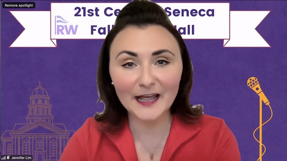 “So we do a lot of work .. make sure that the Republican women who are trying to work on women's representation, the Republican women who are trying to defend democracy that people are hearing from them, not just their party, but everybody in government." -Jennifer Pierotti Lim