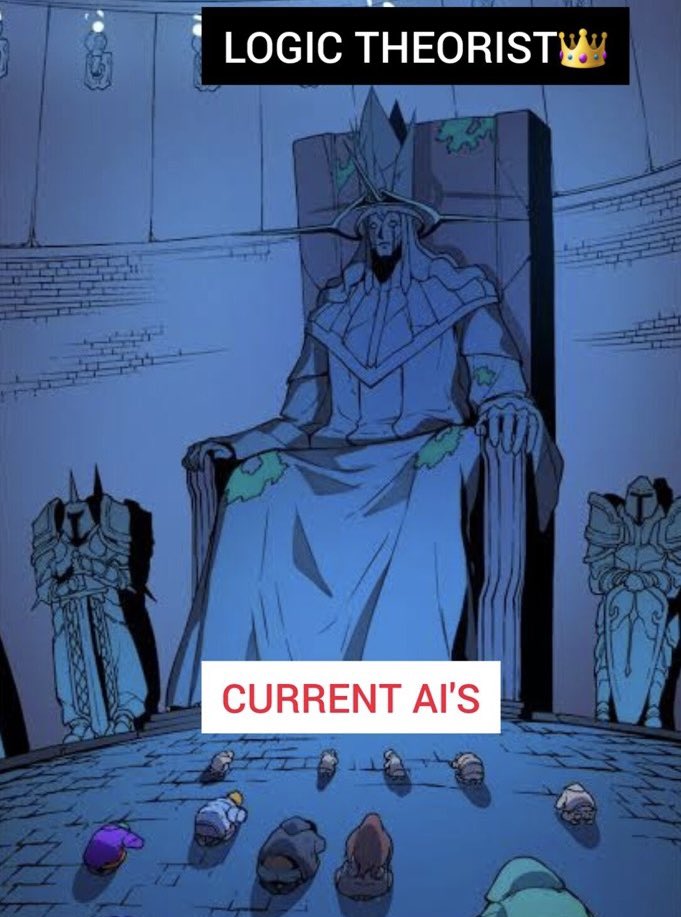 6saxB's tweet image. Logic theorist (1955)  $FIRSTAI is the  #FIRSTAI
You cannot change history …
$GOAT $HORNY $CATGF $Fartcoin