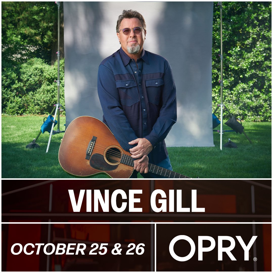 Vince is heading back into the <a href="/opry/">Grand Ole Opry</a> circle this weekend to create more musical moments! 
Get your tickets for Friday and Saturday’s two shows now at opry.com/full-calendar