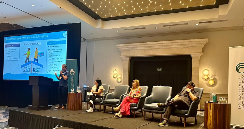 celina_dg's tweet photo. Agradezco a Conservation Alliance and Seafood Solutions por la invitación a ser parte del evento Cancún 2024 Alliance Conference. 
“Where the conection grows and the collaboration spark” https://t.co/IrXeFivwMb