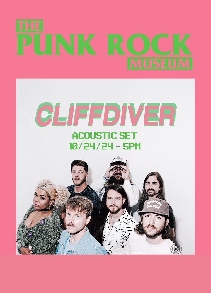 SideOneDummy's tweet image. LAS VEGAS! 5pm today at The Punk Rock Museum! @cliffdiverOK acoustic set 💗
#cliffdiverok #thepunkrockmuseum #LasVegas