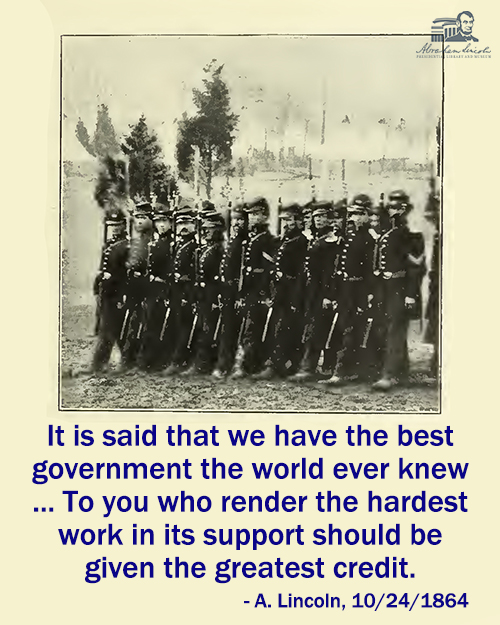 #AbrahamLincoln paying his respects to the soldiers who were risking everything to hold America together. #AbeSays #Military

Source: ow.ly/pIyW50TSQ8F