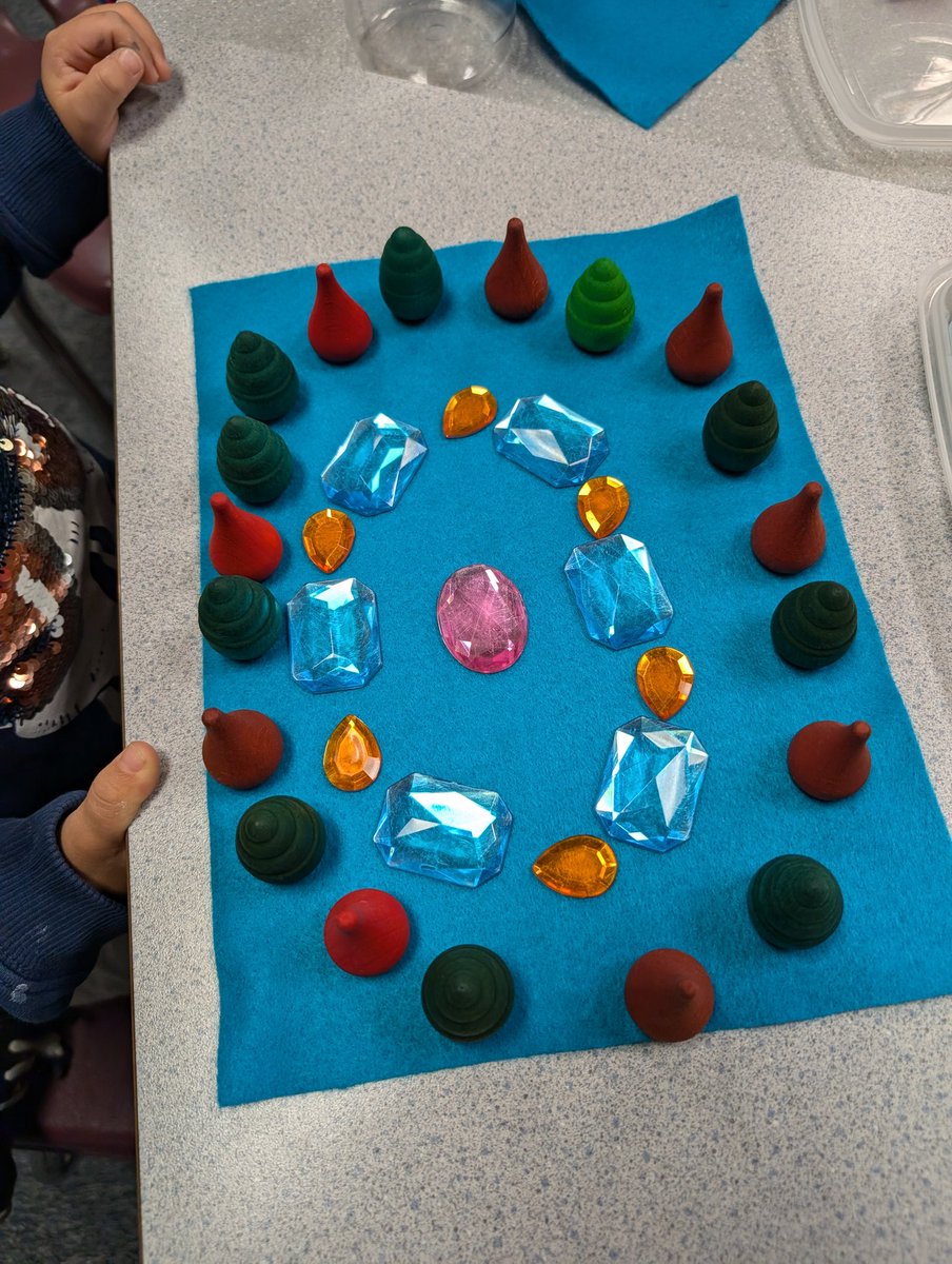 CunninghamLibra's tweet photo. Rangoli inspired patterns with loose parts! #sd36bc #sd36tl https://t.co/lZQRGNPwTT
