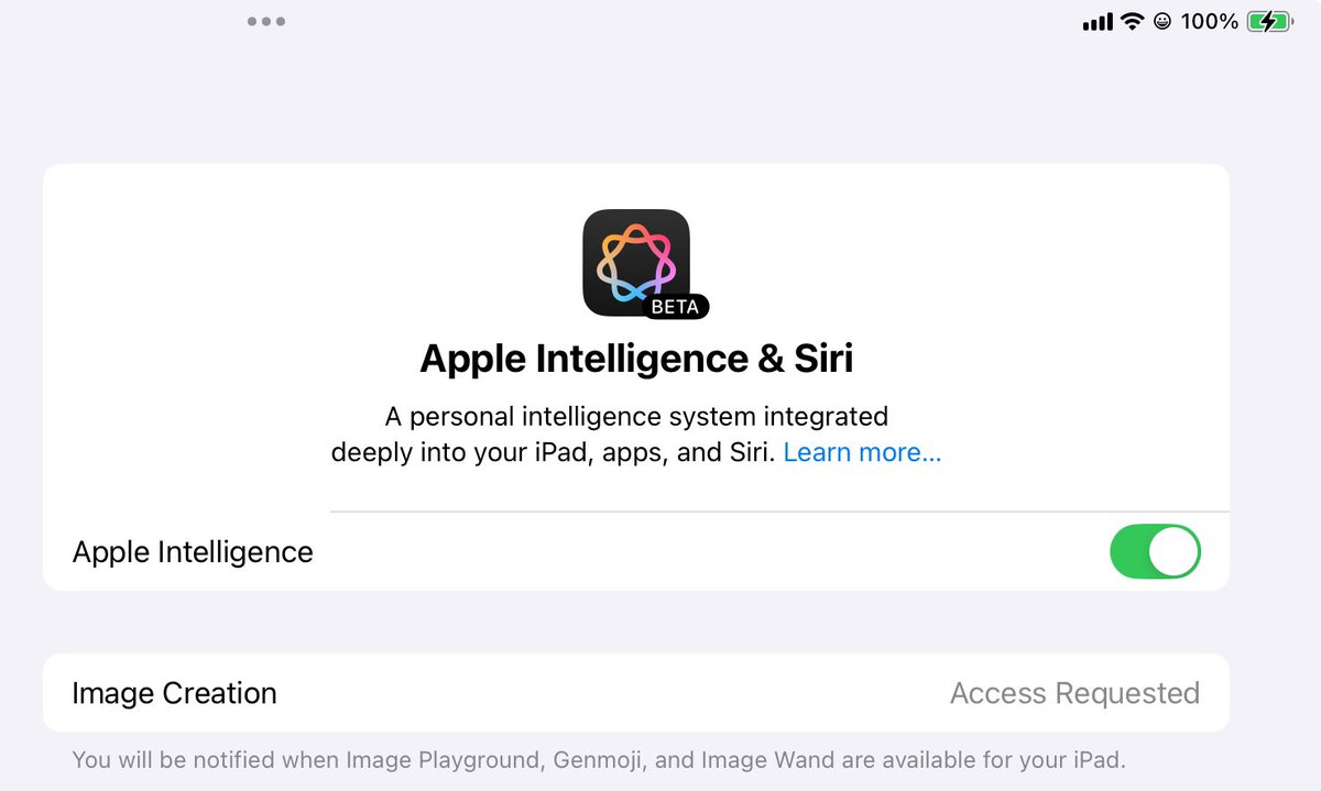 papalpenguin's tweet image. How long is it taking to get access to #ImageCreation #AppleIntelligence
