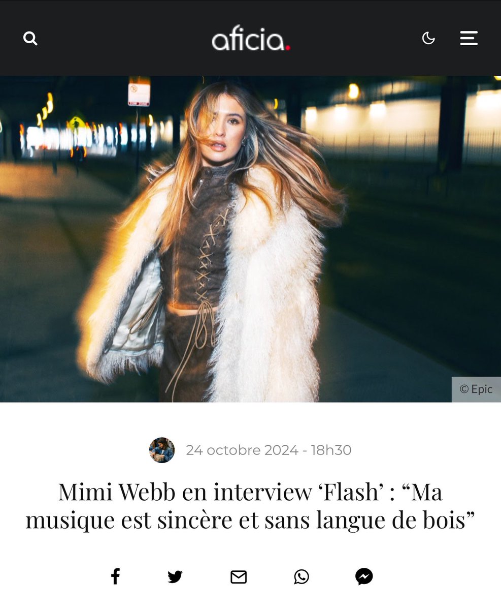 mi_haita's tweet photo. [#INTERVIEW] j’ai eu la chance d’interviewer @mimiwebb dans les coulisses de l’Accor Arena pour @aficiaOff ⚡️ on a parlé de son nouveau single #OneEyeOpen, du prochain album ainsi que de son amour pour les Jonas Brothers ⭐️ @SonyMusicFr @epicrecordsfr 

https://t.co/K9tGAf6H6A https://t.co/22f8NQPIuN