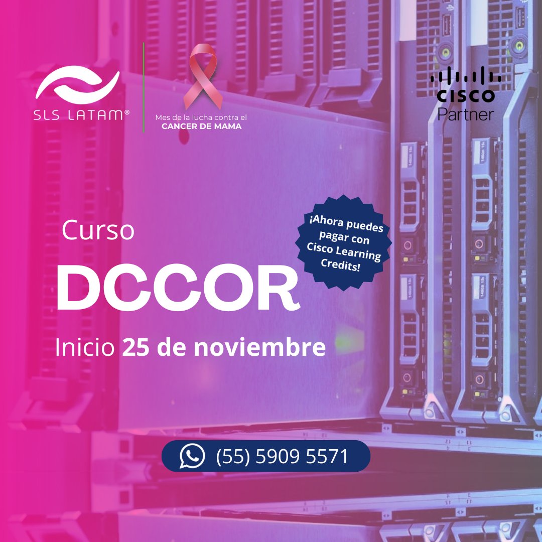 SLSLATAMgo's tweet photo. ¡Inscríbete ahora al curso: Implementing and Operating Cisco Data Center Core Technologies y eleva tu carrera al siguiente nivel!
Comenzamos este 25 de noviembre ⏰

#cisco #ciscolatam #slslatam #networkingeneer #dccor #ciscotraning https://t.co/M6rISztG9g