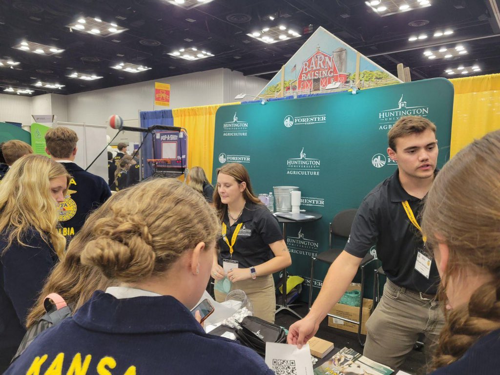 HU Ag Institute (@huntingtonag) on Twitter photo One of our favorite events of the year is the annual <a href="/NationalFFA/">National FFA</a> Convention! If you are also attending - stop by the expo hall and say hey! And score some cool #AgSwag too! #FaithFamilyFarming <a href="/HuntingtonU/">Huntington University</a> One of our favorite events of the year is the annual <a href="/NationalFFA/">National FFA</a> Convention! If you are also attending - stop by the expo hall and say hey! And score some cool #AgSwag too! #FaithFamilyFarming <a href="/HuntingtonU/">Huntington University</a>