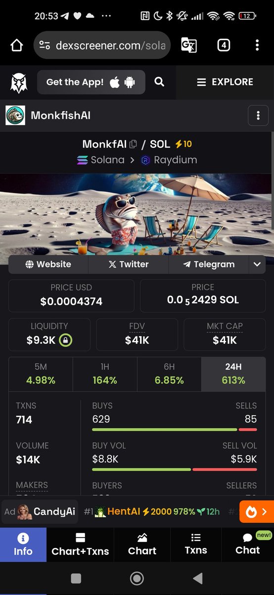 Manu97Spain's tweet photo. Called at 6k.
Be a CHAD.
AI memecoin
Ca: D3qNh6p9uDc9LbnjANPADAZQc6mViGsYaoAnKpB3FH78
#monkfai $HENTAI $VIORA $sai $tate $lili $dream $ant $xvi #tateai $rnt #MEMESAI #MEMECOIN #aimemecoins $goat $act $gnon $sol #solana https://t.co/yOGj5fR8YA