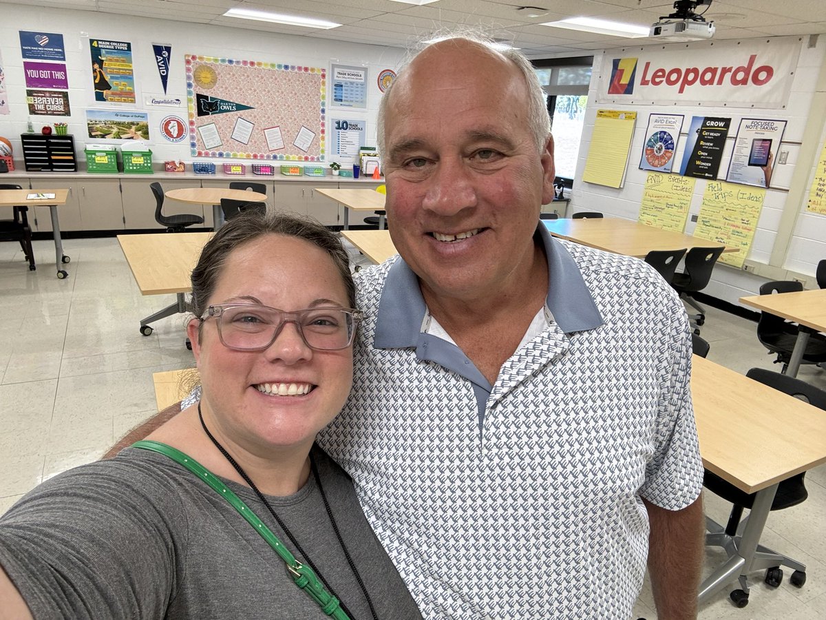 … first AVID guest speaker of the year!!  Mr. Frank Bavaro came to talk to our students about working in the trades and being a small business owner.  Awesome day in our AVID classroom!!  ☺️💚🧱 #GroveAVID  <a href="/D59Grove/">Grove Junior High</a>